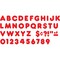 Trend Enterprises Red 4 Casual Uppercase Ready Letters, PK6 T457 - alternate 2